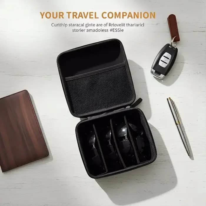 Organisateur de rangement pour lunettes de soleil avec 4
