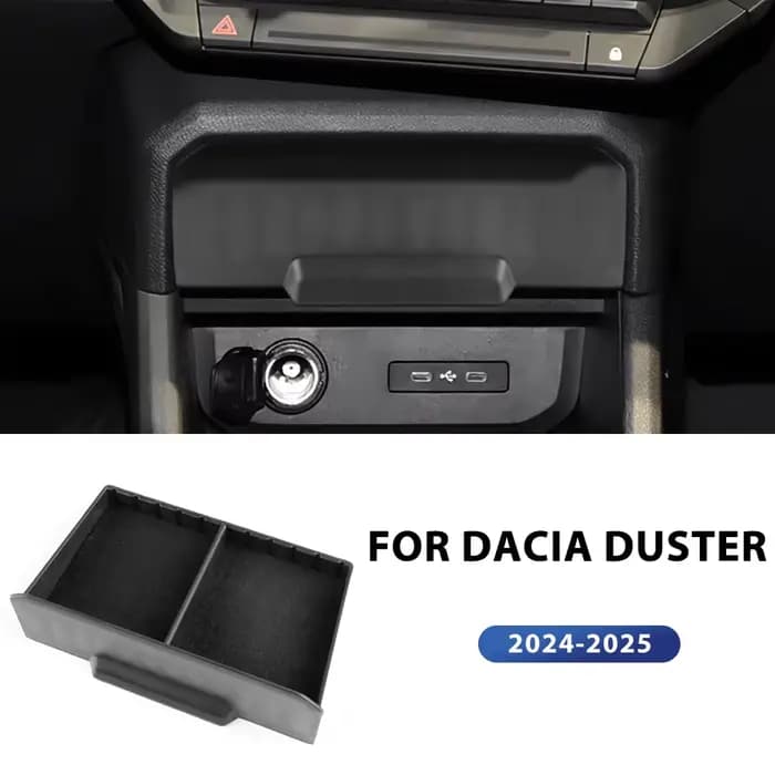 Coffre de rangement central pour Dacia Duster 3 (2024, 2025, 2026), conteneur de commande central, a