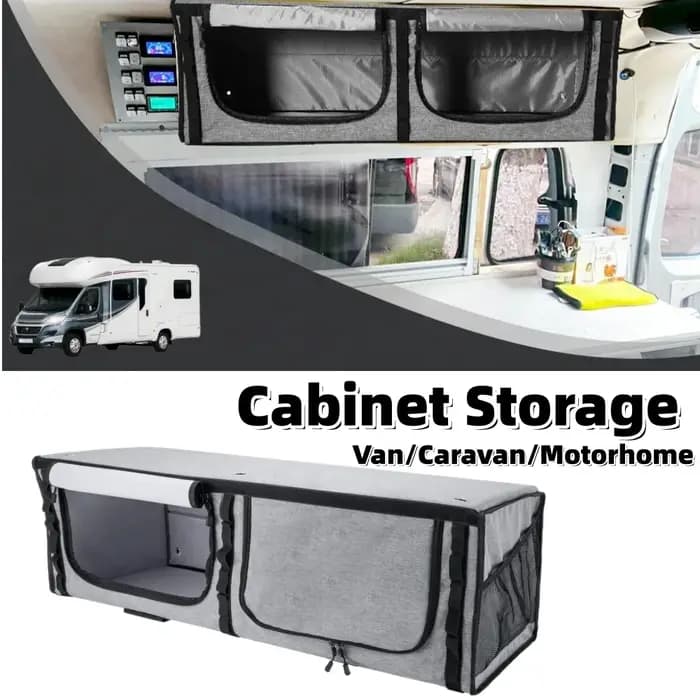Grande boîte de rangement en feutre pour armoire de camping-car