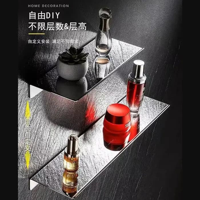 Étagère flottante murale en acier inoxydable