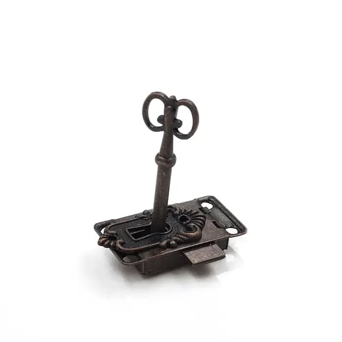 Serrure de porte d'armoire en Bronze de Style Vintage Antique