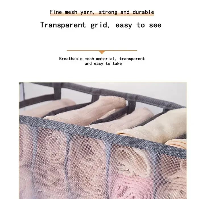 Boîte de rangement pliable en nylon pour sous-vêtements