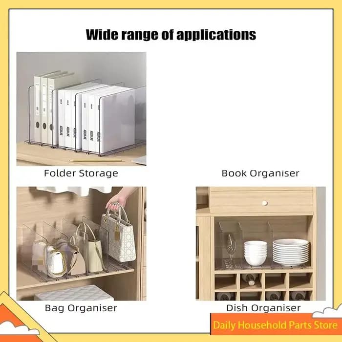 Organisateur de trieur de fichiers de bureau en acrylique