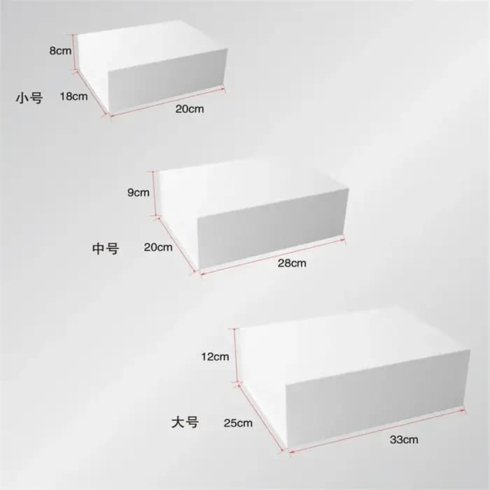 Grande boîte-cadeau magnétique avec couvercle 33x25x12CM