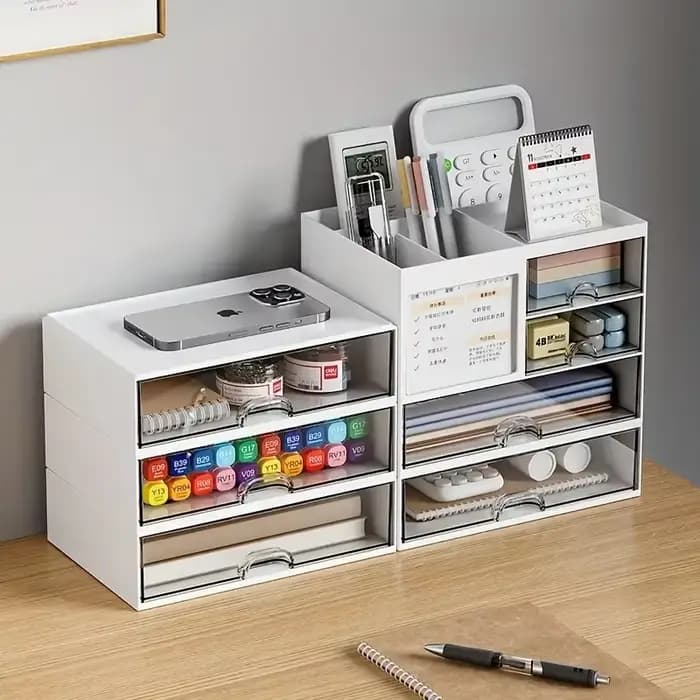 Boîte de rangement à tiroirs combinés de bureau