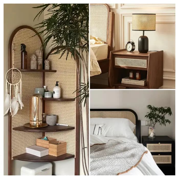 Sangle de canne en rotin naturel de 50cm de largeur, rouleau de rotin de grande taille en matériau de canne, sangle en rotin pour armoire de tête de lit de chaise