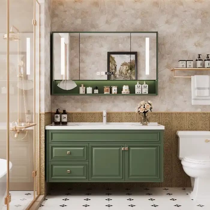 Meuble de Rangement Moderne de Luxe pour Salle de Bain