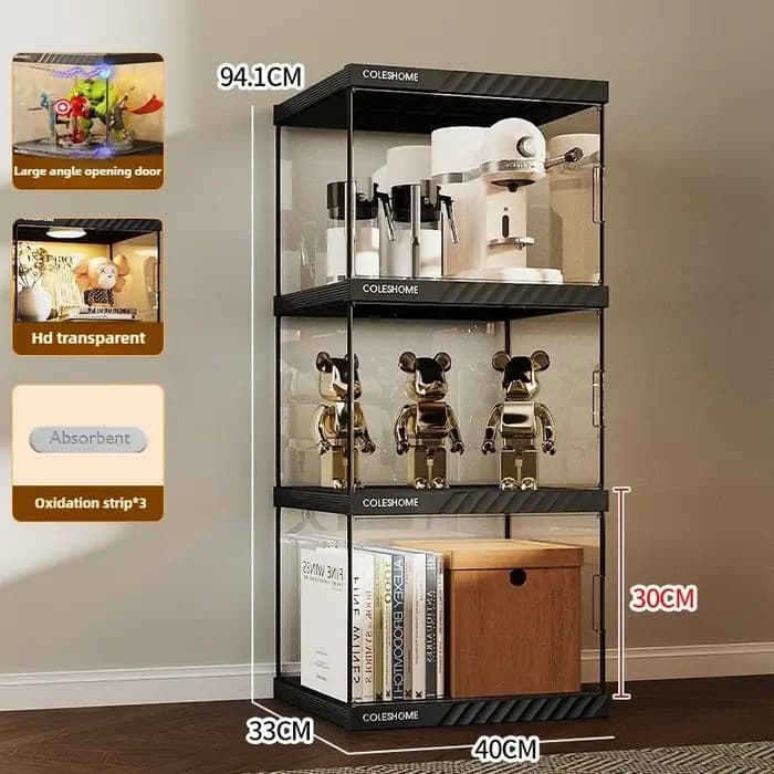 Vitrine bibliothèque avec porte