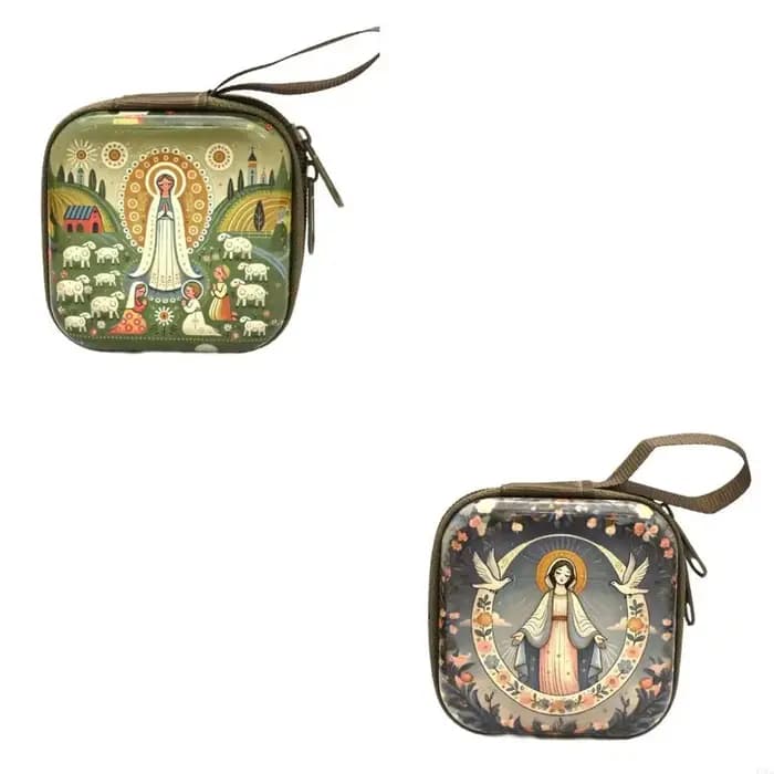 Pour écouteurs, boîte rangement bijoux religieux