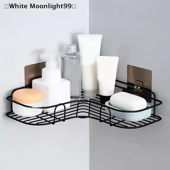 maveraWhite étagère triangulaire de salle de bain aucun perçage requis support de rangement de cuisine mural