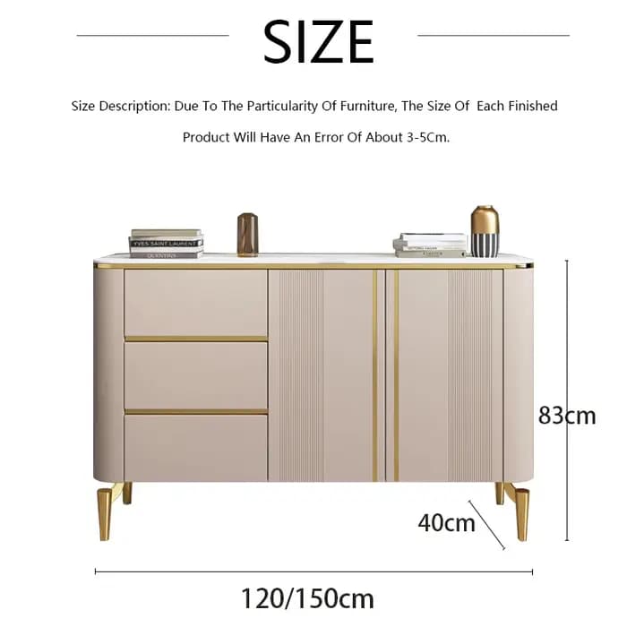 Armoire de rangement en marbre pour salle à manger, buffet de salle à manger, armoire d'entrée de salon, table d'appoint simple et moderne, luxe abordable