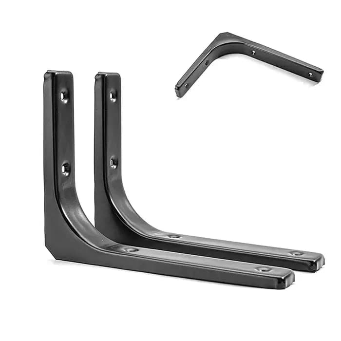Supports d'étagère flottants en forme de L – Support mural robuste en acier inoxydable