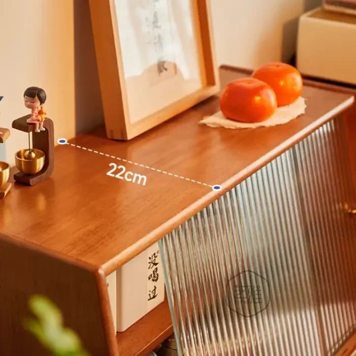 Étagère de rangement murale en bois massif pour cuisine