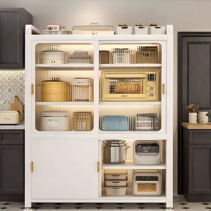 Armoire de cuisine en métal moderne