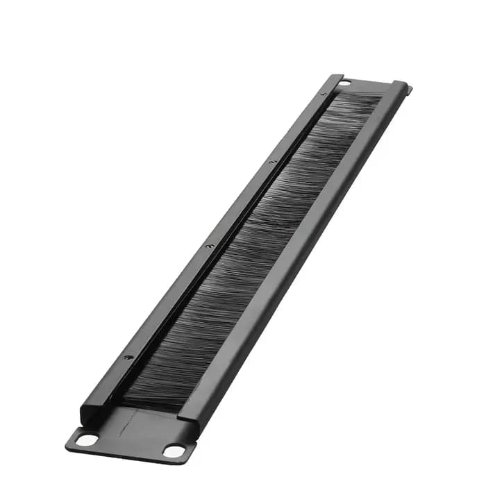 Fente de barre de panneau de brosse d'armoire de réseau d'IT de bâti de rack de 1U 19 pouces pour la gestion des câbles