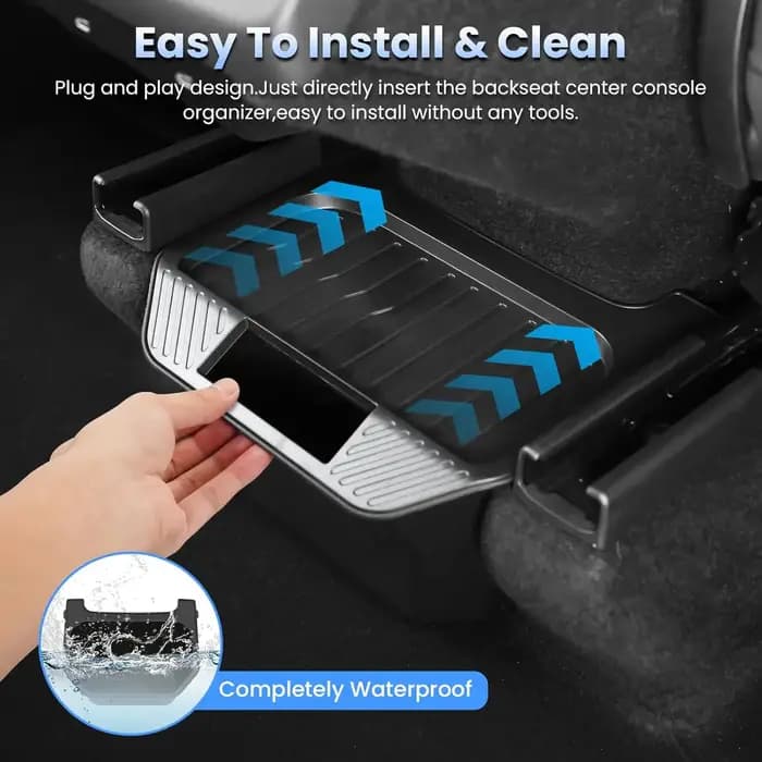 Boîte de rangement pour siège arrière pour Tesla Model Y 2021 2022 2023 2024