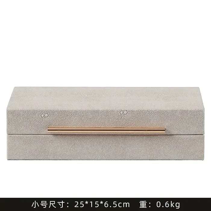 Boîte de rangement en cuir pour chambre à coucher, vestiaire et Collection de bijoux, boîte de décor