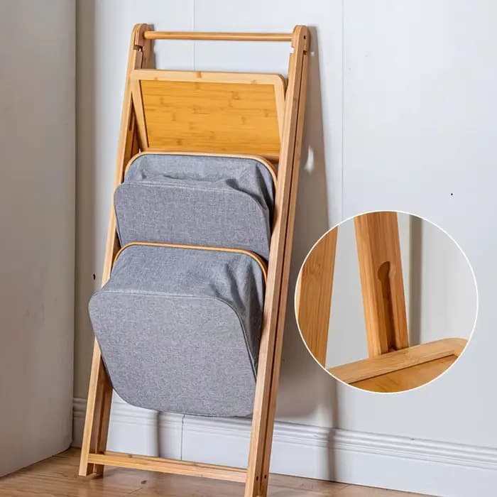 Panier à linge pliable à deux niveaux