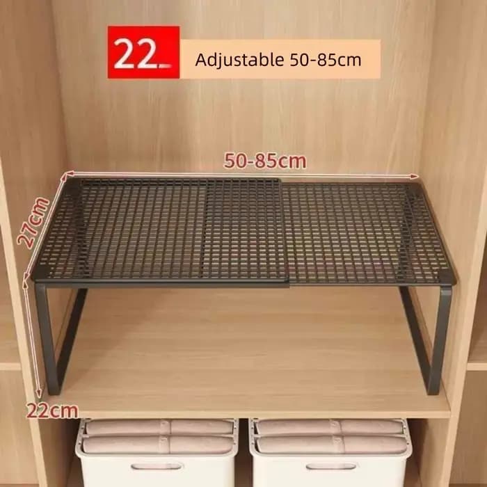 Étagère de placard en métal DIY extensible et réglable