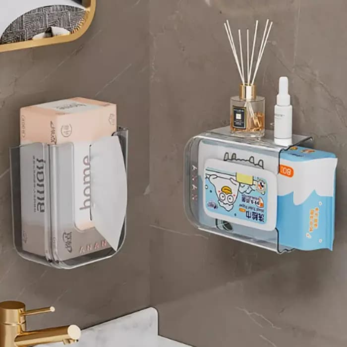 Boîte de rangement murale pour lingettes humides