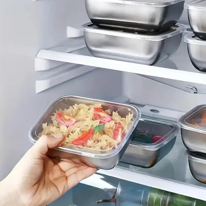 Boîtes de conservation alimentaire en acier inoxydable