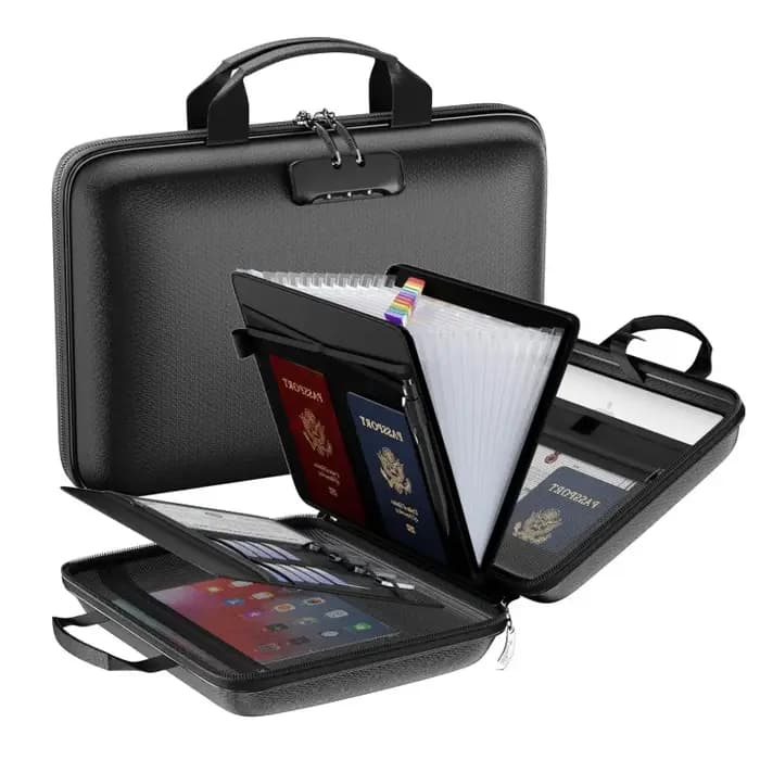 Boîte de rangement pour documents ignifuge