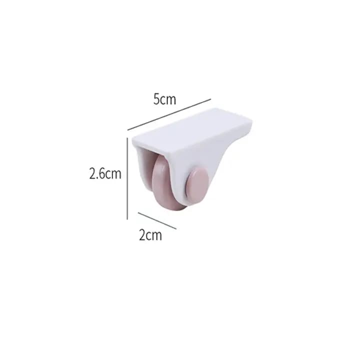 Boîte de rangement 4/8 pièces, roues à roulettes, poulie directionnelle, boîte de rangement portable auto-adhésive, roulette inférieure pour meubles de maison