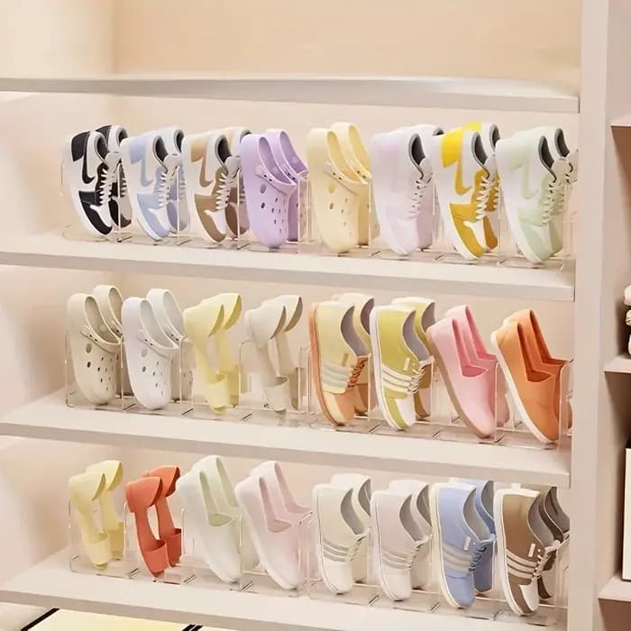 Étagère de rangement pour chaussures à 4 compartiments