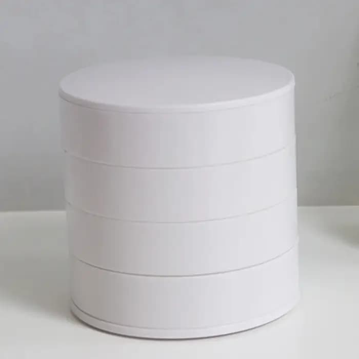 Boîte de rangement de bureau rotative multicouche pour accessoires capillaires