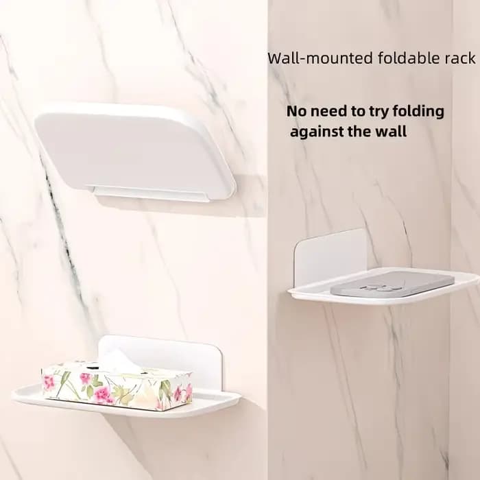 Étagère murale pliable sans perçage