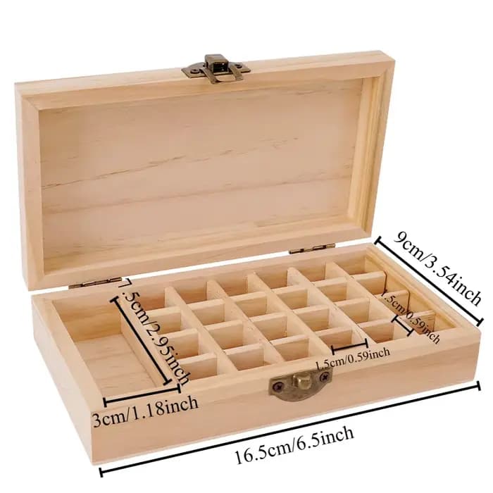 Boîte d'huiles essentielles de grande capacité