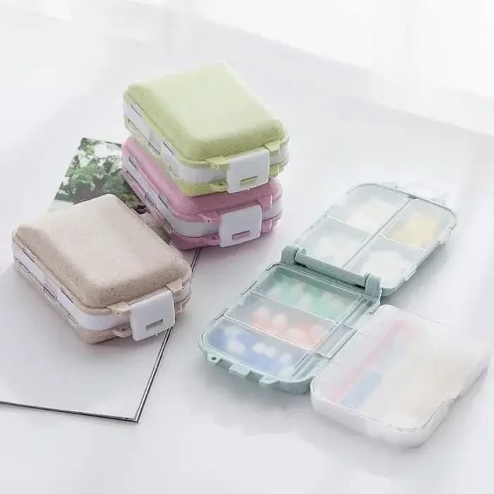 Mini boîte à pilules Portable, Kits médicaux, boîtes à pilules vitaminées, boîte de rangement, conteneur de pilules, fournitures de voyage de santé