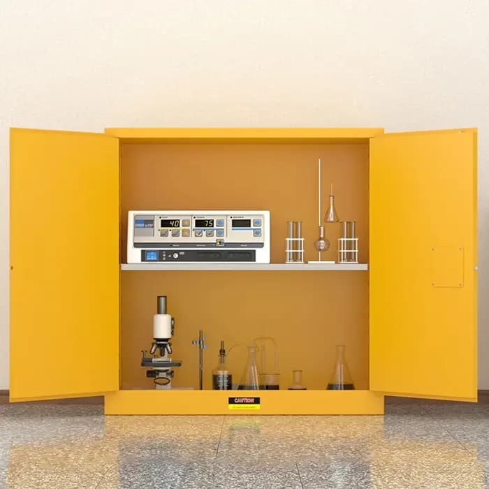 Armoire de sécurité antidéflagrante personnalisée de 30 gallons, stockage d'alcool et de matériaux d