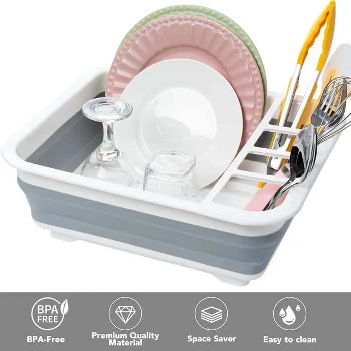 Égouttoir à vaisselle pliable de cuisine