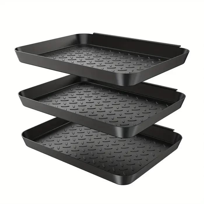 3 plateaux multi-usages, ensemble de plateaux multi-usages pour chaussures, bottes, plantes et nourr
