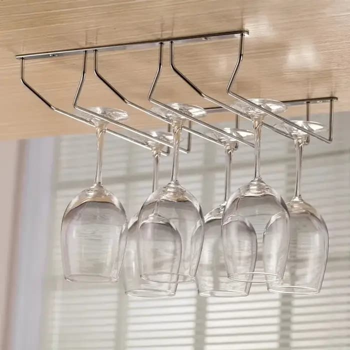 Support de rangement suspendu pour verres à vin rouge