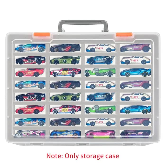 Organisateur de rangement pour voitures miniatures : 32 emplacements en mousse, vitrine 1/64 pour Hot Wheels/Matchbox/autres. Support mural pour voitures miniatures