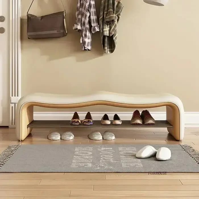 Banc de rangement à chaussures italien de luxe élégant