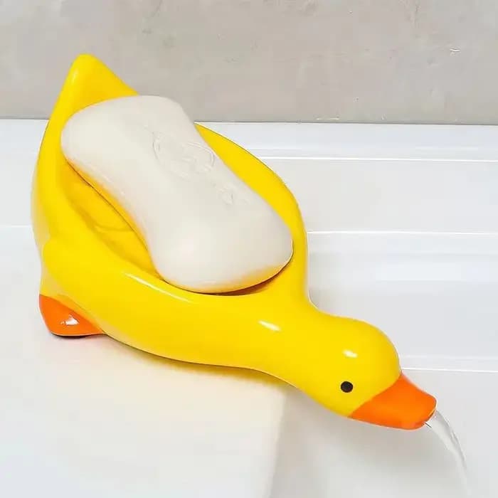 Boîte à savon en forme de canard