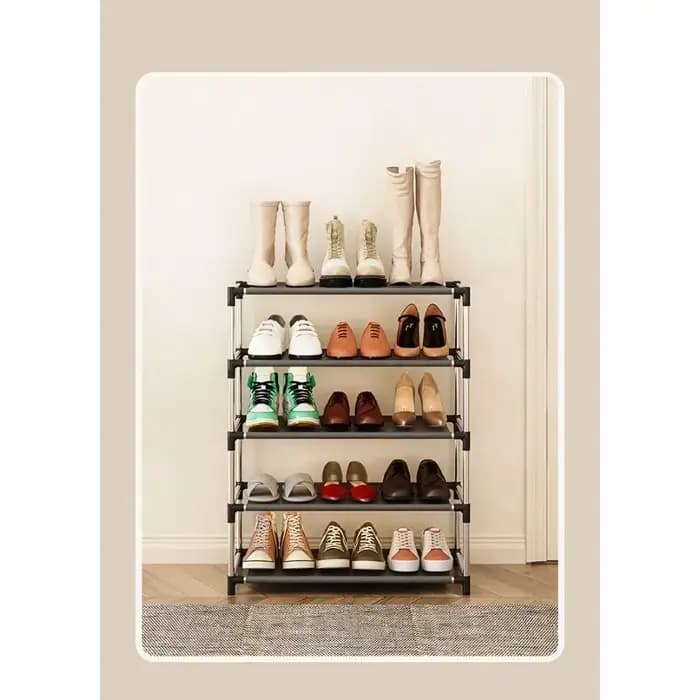 Mn Shoe-Étagère à chaussures simple en métal T1