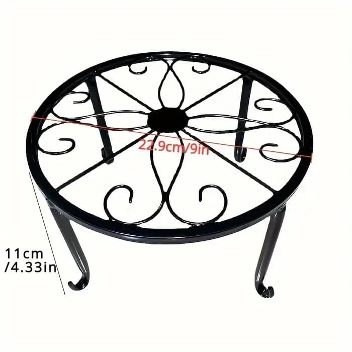 Support à fleurs universel multi-niveaux en fer forgé pour plantes succulentes et radis verts, idéal