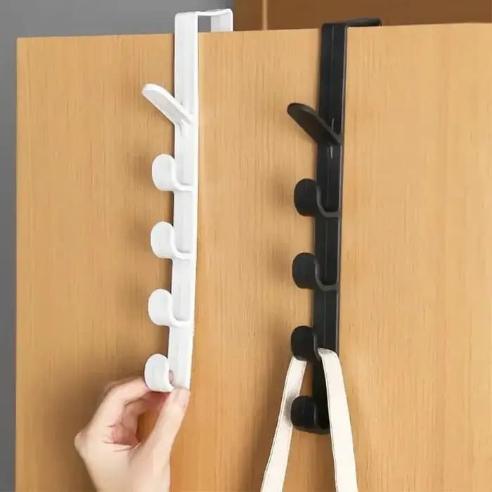 Porte-manteau et support de rangement à suspendre derrière la porte pour armoire