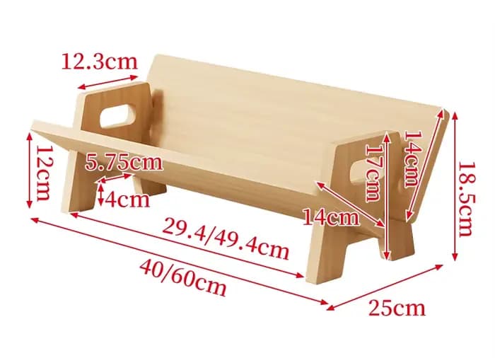 Bibliothèque de bureau en bois