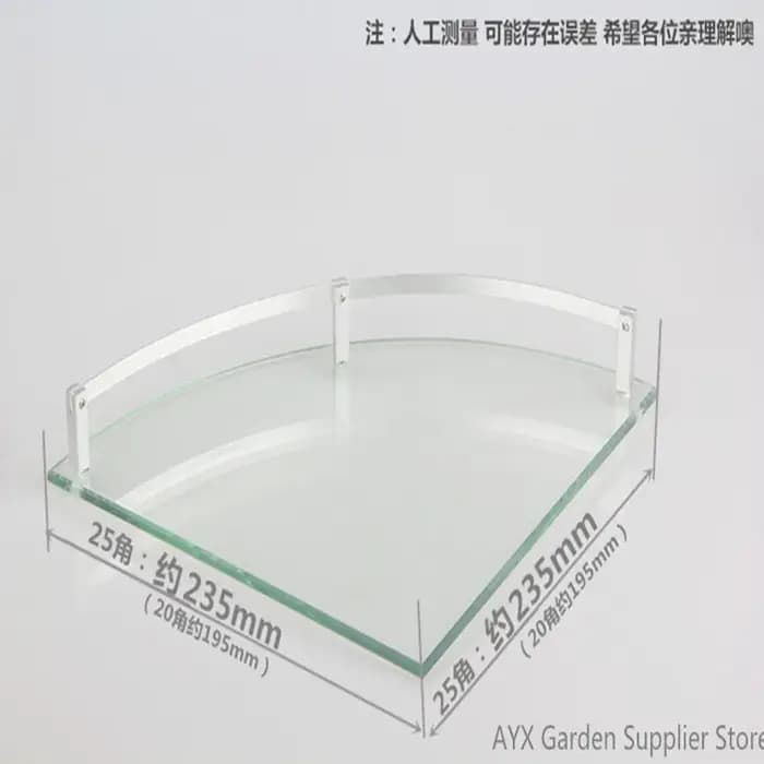 HOGlass-Support d'étagère triangulaire pour bain-douche