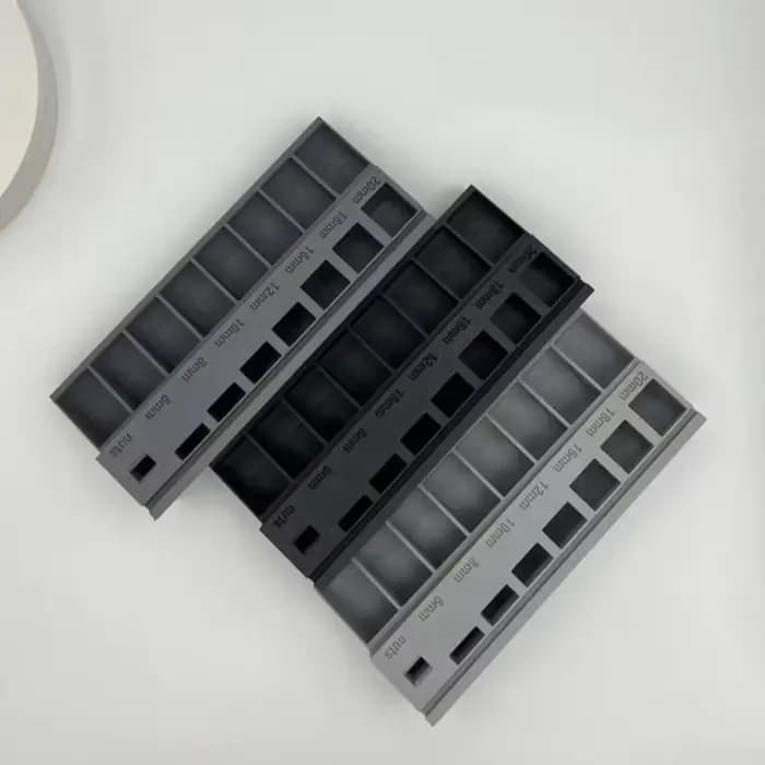 Trieur Portable pratique longueur de vis plateau de tri organisateur magasin écrous nouveau avec 7 fentes de mesure M3 boulon tiroirs de rangement