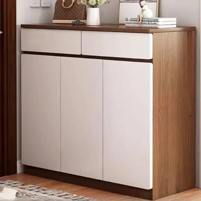 Meuble à chaussures d'entrée en bois