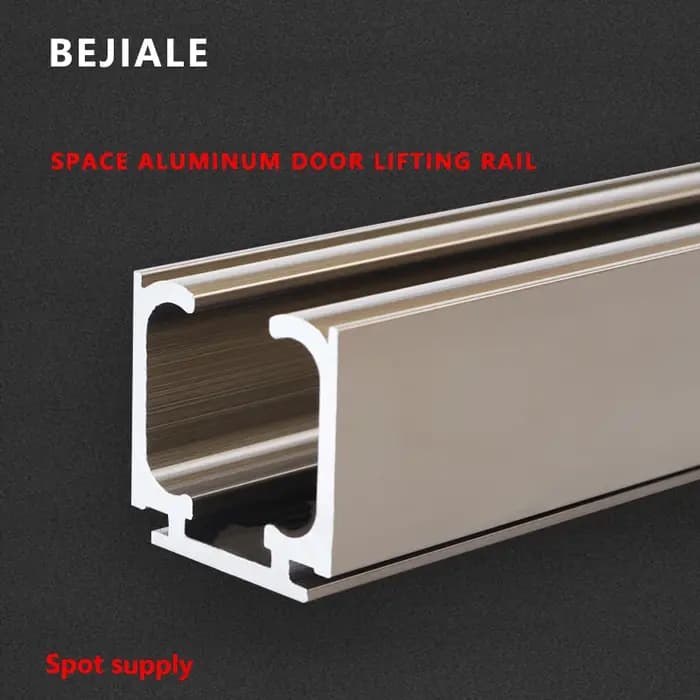 Rail de porte coulissante pliante en bois massif