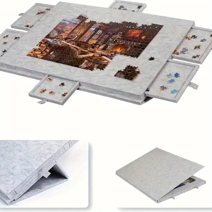 1 ensemble de Table de rangement pour Puzzle peu encombrant