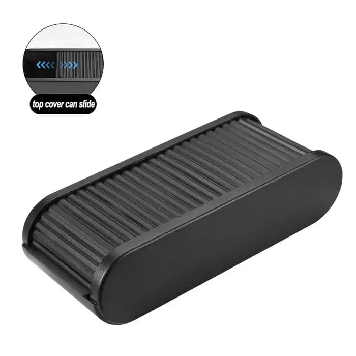 Boîte de rangement pour console centrale de voiture, étui à lunettes, boîte de rangement multifoncti