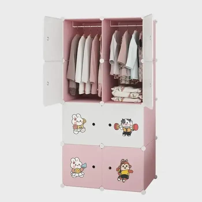 Armoire à cloisons ouvertes, armoire de maquillage minimaliste nordique moderne, armoire pas chère, armoires pliables avec miroir, armoires en plastique, mobilier d'hôtel